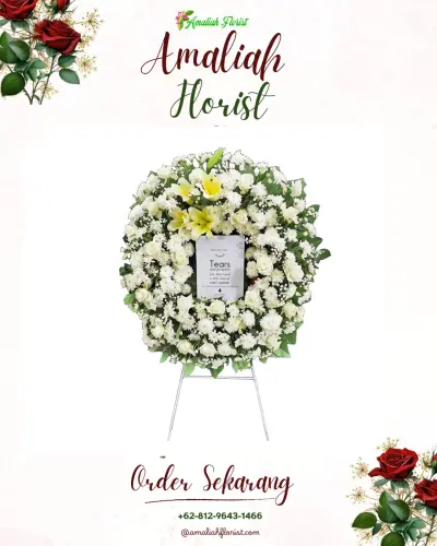 Krans Bunga Duka Cita di Penurunan